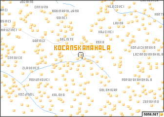 map of (( Kočanska Mahala ))