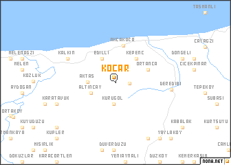 map of Koçar