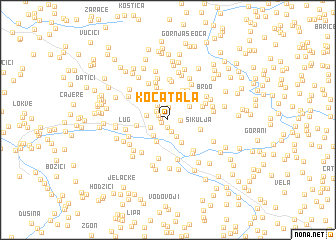 map of Kočatala