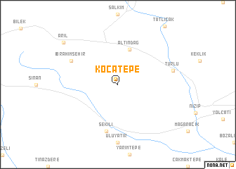map of Kocatepe