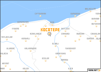 map of Kocatepe