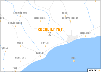 map of Kocavilayet