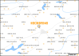 map of Kocborowo