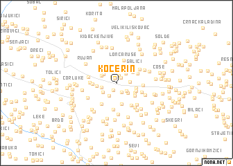 map of Kočerin