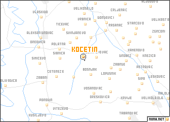 map of Kočetin