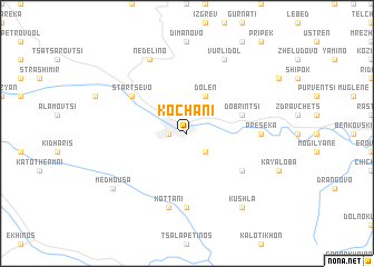 map of Kochani