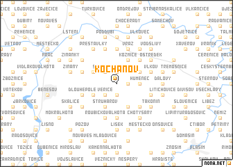 map of Kochánov