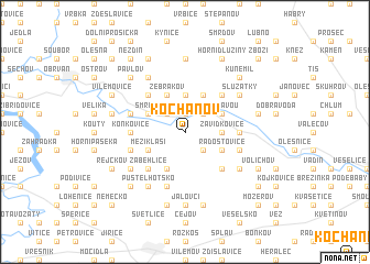 map of Kochánov