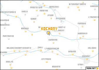 map of Kochany