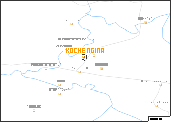 map of Kochengina