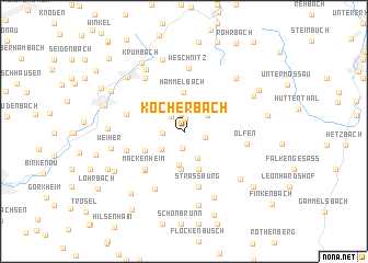 map of Kocherbach