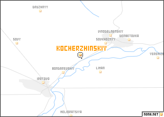 map of Kocherzhinskiy