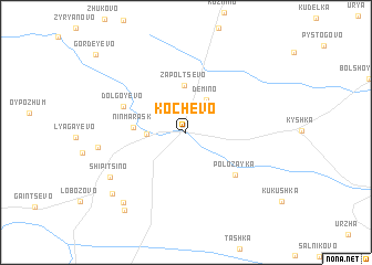 map of Kochevo