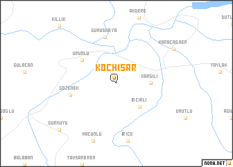 map of Koçhisar