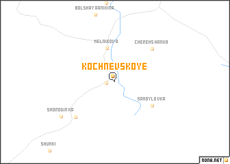 map of Kochnevskoye