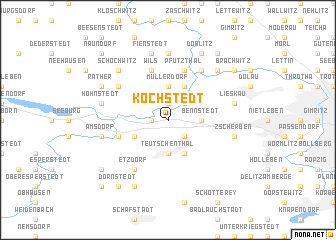 map of Köchstedt