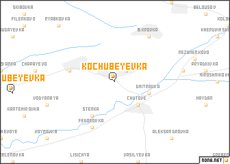 map of Kochubeyevka