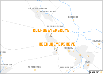 map of Kochubeyevskoye