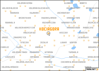 map of Kocia Góra