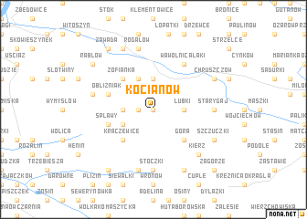 map of Kocianów