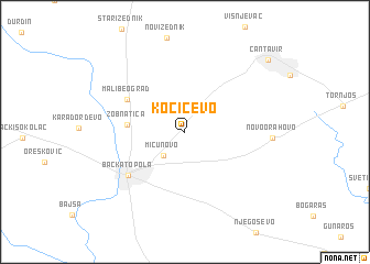 map of Kočićevo