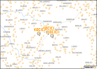 map of Kočići