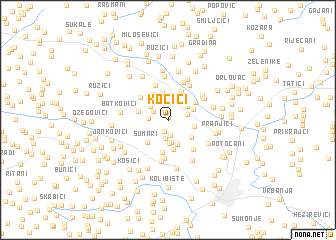 map of Kočići