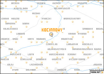 map of Kocin Nowy