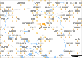 map of Kočín