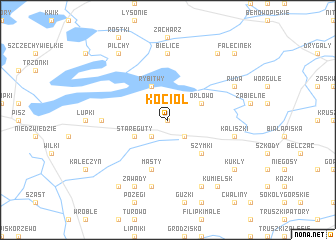 map of Kocioł