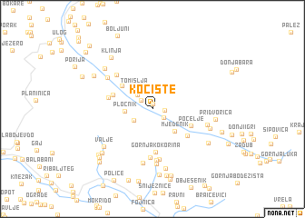 map of Kočište