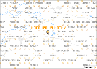 map of Kocourovy Lhotky