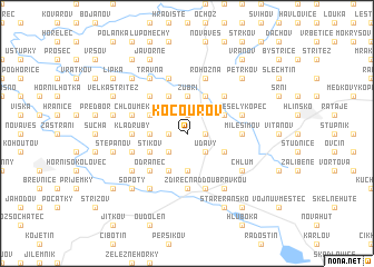 map of Kocourov