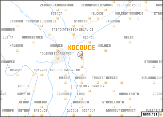 map of Kočovce