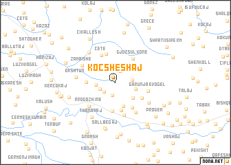 map of Koç-Sheshaj