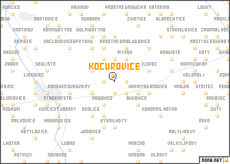 map of Kocurovice