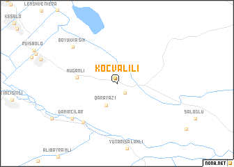 map of Köçvǝlili