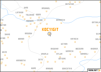 map of Koçyiğit