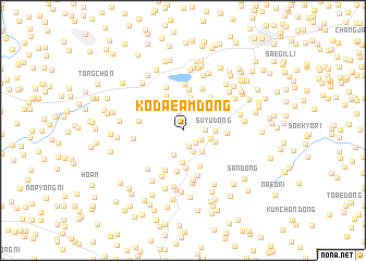 map of Kodaeam-dong