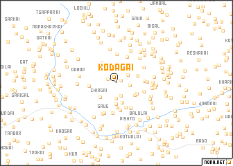 map of Kodagai