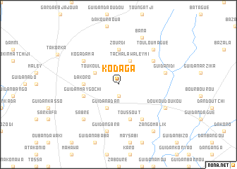 map of Kodaga