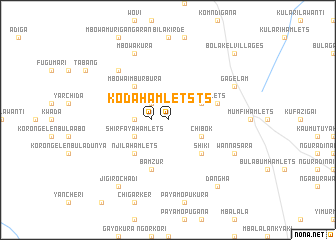 map of Koda Hamlets