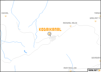 map of Kodaikānāl