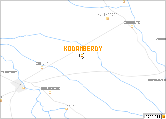 map of Kodam-Berdy