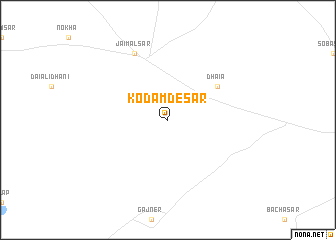 map of Kodamdesar