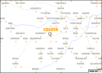 map of Kodana