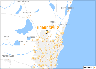 map of Kodangiyur