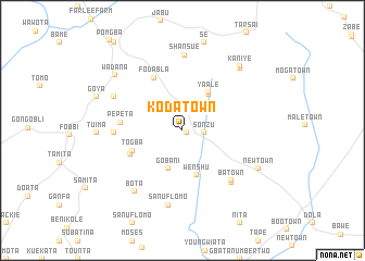 map of Koda Town