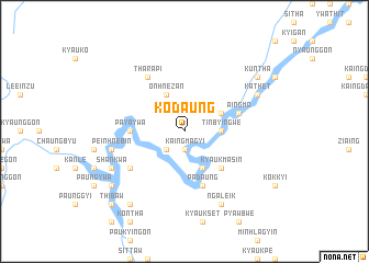 map of Kodaung