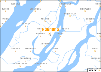 map of Kodaung